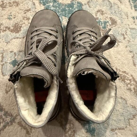 Rieker Cordula Gray Ankle Booties size 6 - Picture 8 of 9